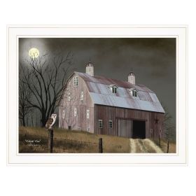 "Midnight Moon" by Billy Jacobs, Ready to Hang Framed Print, White Frame