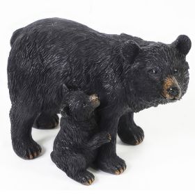 6.25"W Bear with Cub Figurine Home Decor Gift