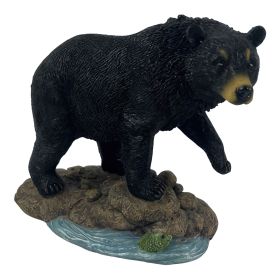 6"W Bear Fishing Figurine Home Decor Gift