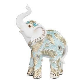 6"H Thai Elephant in Baby Blue Figurine Home Decor Gift