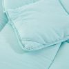 Aqua 3 Piece Microfiber Reversible Comforter Set