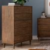 Farmhouse Mid Century 5 Drawer Chest
