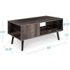 Modern Mid-Century Coffee Table Living Room Storage