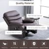 Adjustable Faux Leather Remote Massage Recliner Chair w/ Footrest