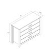FarmHouse Traditional 4 Drawer Dresser