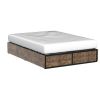 Platform Bed Frame with 4 Storage Drawers