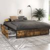 Platform Bed Frame with 4 Storage Drawers
