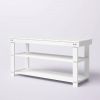2-Shelf Shoe Rack Storage Bench For Entryway or Closet