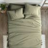 Sage 4 PCS Soft Wrinkle Resistant Microfiber/Polyester Sheet Set