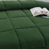 Green 3 piece Microfiber Reversable Comforter Set