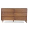 Farmhouse Mid Century 6 Drawer Dresser