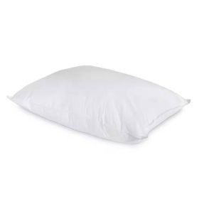 Cotton Bed Pillow with Down Alternative Polyester Fiber Fill (size: King)