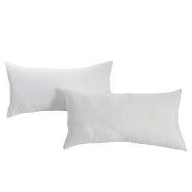 Set of 2- Bed Pillow with Plush Polyester Fill and 2 Pillowcases (size: King)