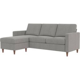 Mid-Century Modern Left or Right Facing Sectional Sofa (Color: Light Grey)