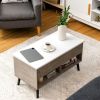 Mid-Century Lift-Top Coffee Table Sofa Laptop Desk