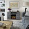 FarmHouse TV Entertainment Electric Fireplace