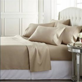 Taupe 100-Percent Egyptian Cotton 1000 Thread Count Sheet Set (Option: 3 Piece, size: Twin)