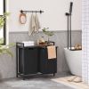 Metal Wood Industrial Modern Laundry Sorter Hamper