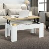 Farmhouse Lift-Top Coffee Table Laptop Desk