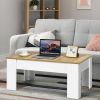 Farmhouse Lift-Top Coffee Table Laptop Desk