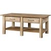 FarmHome Lodge 2 Drawer & 2 Faux Drawers Coffee Table